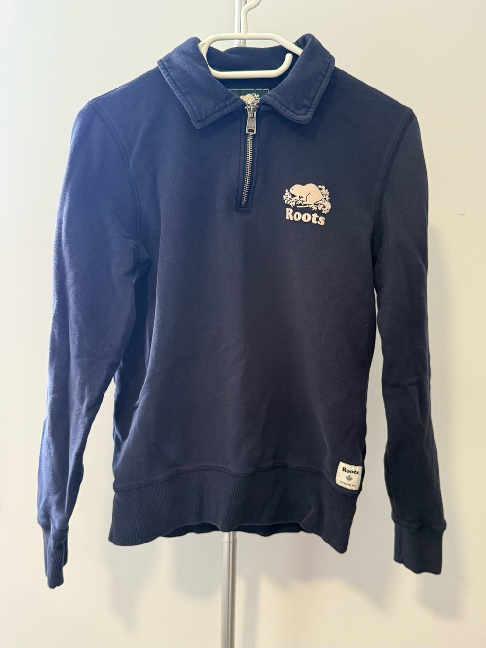 Roots Women’s Navy Quarter-Zip Sweatshirt
